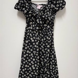 Floral Black Kids Dress size 8